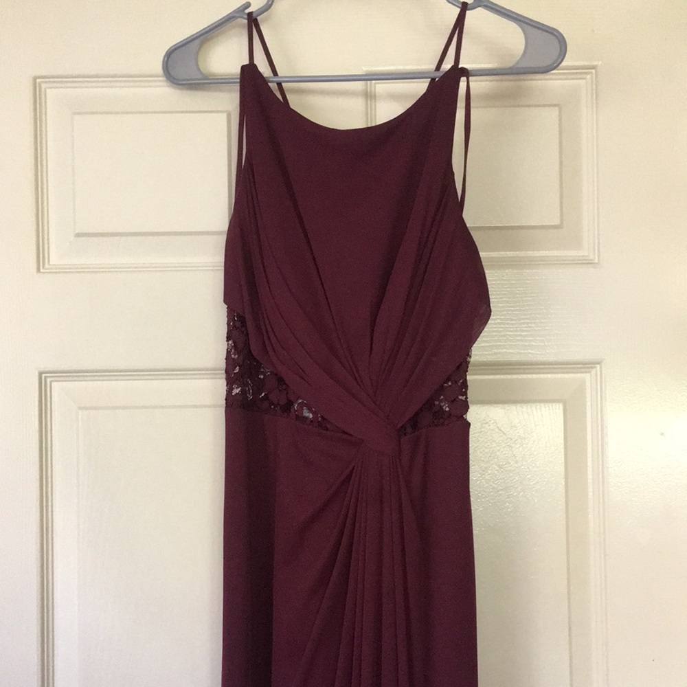 Burgundy David’s Bridal Dress size 4